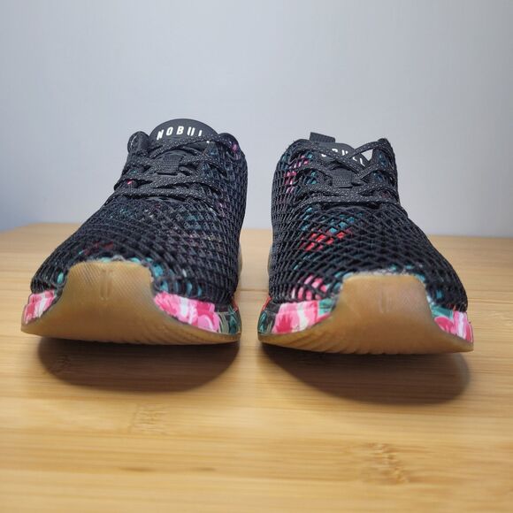 Nobull Floral Mesh Runner Midnight Tropical Men's 7.5 Womens 9 Trainers Sneakers - Picture 3 of 10